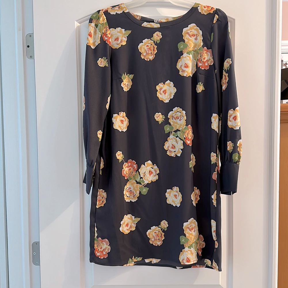 Loft A-line floral dress